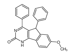 7-methoxy-4,5-diphenyl-1,5-dihydro-indeno[1,2-d]pyrimidin-2-one_28840-52-0