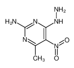 4-hydrazino-6-methyl-5-nitro-pyrimidin-2-ylamine_28840-66-6