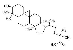 24,24-dimethyl-9,19-cyclolanostane-25-en-3β-ol_28840-92-8