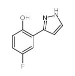 4-Fluoro-2-(1H-pyrazol-5-yl)phenol_288401-64-9