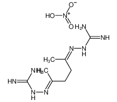 2-[(E)-[(5Z)-5-(diaminomethylidenehydrazinylidene)hexan-2-ylidene]amino]guanidine,nitric acid_28843-47-2