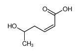 (+-)-5-hydroxy-hex-2c-enoic acid_28845-71-8