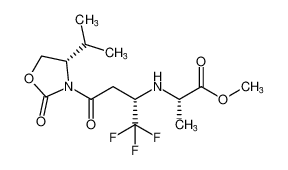 methyl ((S)-1,1,1-trifluoro-4-((S)-4-isopropyl-2-oxooxazolidin-3-yl)-4-oxobutan-2-yl)-L-alaninate_288577-14-0