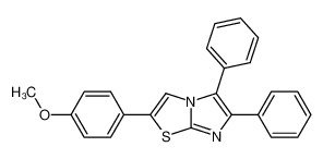 2-(4-methoxy-phenyl)-5,6-diphenyl-imidazo[2,1-b]thiazole_28859-59-8