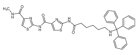 N-methyl-2-(2-(6-(tritylamino)hexanamido)thiazole-4-carboxamido)thiazole-4-carboxamide_288590-48-7