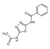 N-(5-acetamido-1,3,4-thiadiazol-2-yl)benzamide_28863-45-8