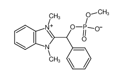 O-Methyl-O-1-(1,3-dimethyl-2-benzimidazolium)-benzyl-phosphoric Acid Betaine_28864-08-6