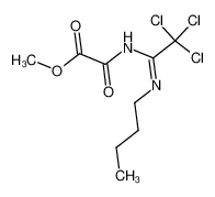N-{1-[(E)-Butylimino]-2,2,2-trichloro-ethyl}-oxalamic acid methyl ester_28864-41-7