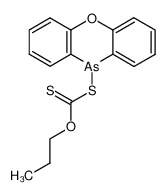 10-propoxythiocarbonylsulfanyl-10H-phenoxarsine_2889-44-3