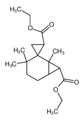 diethyl 1,3,3-trimethylspiro[bicyclo[4.1.0]heptane-2,1'-cyclopropane]-2',7-dicarboxylate_28892-20-8