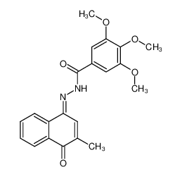 4-(3,4,5-Trimethoxybenzoylhydrazino)-2-methyl-1,4-naphthochinon_2890-00-8