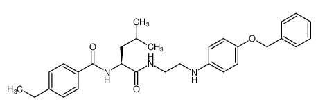 (S)-N-(1-((2-((4-(benzyloxy)phenyl)amino)ethyl)amino)-4-methyl-1-oxopentan-2-yl)-4-ethylbenzamide_289043-29-4