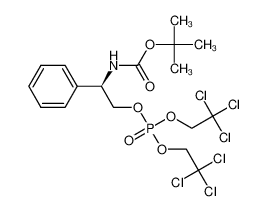 Bis(2,2,2-trichloroethyl)-(2R)-2-t-butoxycarbonylamino-2-phenylethylphosphate_289049-69-0