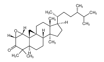 (2aR,3aR,3bS,4aS,6aR,7R,9aS,9bS,11aR)-7-((2R,5S)-5,6-dimethylheptan-2-yl)-1,1,6a,9a-tetramethyltetradecahydro-2H,4H-cyclopenta[7,8]cyclopropa[4a,4b]phenanthro[3,4-b]oxiren-2-one_28913-13-5