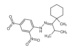 2-Methyl-1-(1-methyl-cyclohexyl)-propan-1-on-(2,4-dinitrophenylhydrazon)_2893-94-9