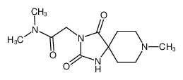 N,N-dimethyl-2-(8-methyl-2,4-dioxo-1,3,8-triaza-spiro[4.5]dec-3-yl)-acetamide_28936-77-8