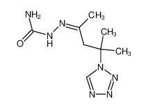 4-methyl-4-tetrazol-1-yl-pentan-2-one semicarbazone_28938-21-8