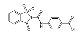 4-(1,1,3-trioxo-1,3-dihydro-1λ6-benzo[d]isothiazole-2-carbonylamino)-benzoic acid_28946-53-4