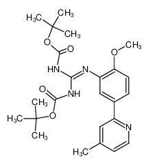 N,N'-bis(tert-butoxycarbonyl)-N'-(2-methoxy-5-(4-methylpyridin-2-yl)phenyl)guanidine_289469-14-3