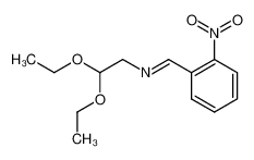 (2-nitro-benzylidenamino)-acetaldehyde diethylacetal_28948-50-7