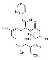 (4S,7R,8S,9S,16S,Z)-16-((Z)-1-chloro-2-(pyridin-2-yl)vinyl)-7-ethyl-4,8-dihydroxy-5,5,9,13-tetramethyloxacyclohexadec-13-ene-2,6-dione_289502-23-4