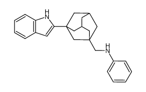 N-(3-indol-2-yl-adamantan-1-ylmethyl)-aniline_28954-90-7