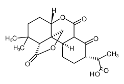 (2R)-2-((3aR,6aS,10S,12aR,12bS)-4,4-dimethyl-3,8,9-trioxododecahydro-1H,8H-benzo[c]furo[3,4-e]chromen-10-yl)propanoic acid_28957-97-3