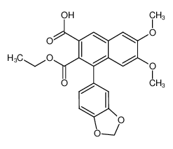 6,7-dimethoxy-1-(benzo[1,3]dioxol-5-yl)naphthalene-2,3-dicarboxylic acid 2-ethyl ester_289622-34-0
