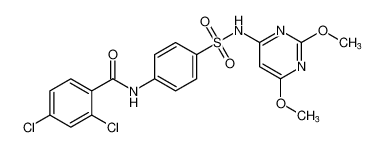 2,4-dichloro-N-(4-(N-(2,6-dimethoxypyrimidin-4-yl)sulfamoyl)phenyl)benzamide_289630-87-1