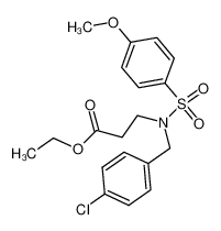 ethyl 3-[(4-chlorobenzyl)-(4-methoxybenzenesulfonyl)-amino]-propionate_289637-65-6