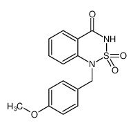 1-(4-methoxybenzyl)-1H-benzo[c][1,2,6]thiadiazin-4(3H)-one 2,2-dioxide_289658-34-0