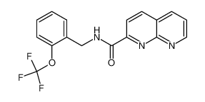 [1,8] naphthyridine-2-carboxylic acid 2-trifluoromethoxybenzylamide_289676-90-0