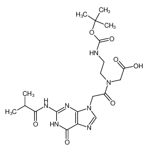 N-[2-(tert-butoxycarbonyl)aminoethyl]-N-[[2-N-(isobutyryl)guanin-9-yl]acetyl]glycine_289684-58-8