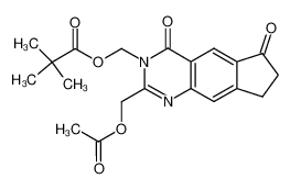 2-acetoxymethyl-3-(2,2-dimethylpropionyloxymethyl)-7,8-dihydro-6H-cyclopenta[g]quinazoline-4,6-dione_289687-12-3
