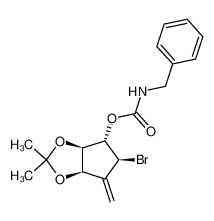(1S,2S,3R,4R)-2-O-(benzylcarbamoyl)-1-bromo-3,4-O-isopropylidene-5-methylidenecyclopentane-2,3,4-triol_289698-46-0
