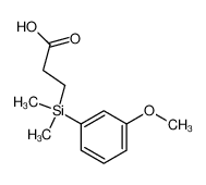 3-[(3-methoxy-phenyl)-dimethyl-silanyl]-propionic acid_28971-22-4