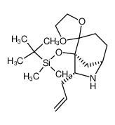 (1R,5R,7R)-7-allyl-1-((tert-butyldimethylsilyl)oxy)-6-azaspiro[bicyclo[3.2.1]octane-2,2'-[1,3]dioxolane]_289710-33-4