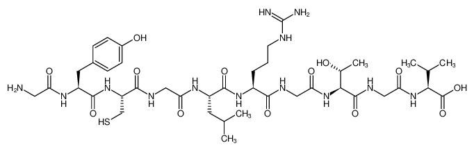 L-Valine,glycyl-L-tyrosyl-L-cysteinylglycyl-L-leucyl-L-arginylglycyl-L-threonylglycyl-_289719-55-7