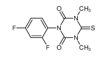 3-(2,4-difluorophenyl)-1,5-dimethyl-6-thioxo-[1,3,5]triazinane-2,4-dione_289882-73-1