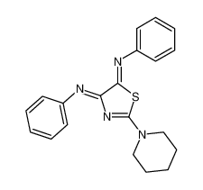 N,N'-diphenyl-2-piperidin-1-yl-thiazole-4,5-diylidenediamine_28989-35-7