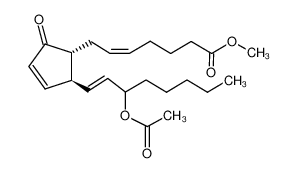(Z)-7-[(1R,2S)-2-((E)-3-Acetoxy-oct-1-enyl)-5-oxo-cyclopent-3-enyl]-hept-5-enoic acid methyl ester_289896-03-3