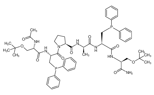 L-Serinamide,N-acetyl-O-(1,1-dimethylethyl)-L-seryl-3-(diphenylphosphino)-L-alanyl-L-prolyl-D-alanyl-3-(diphenylphosphino)-L-alanyl-O-(1,1-dimethylethyl)-_289898-99-3