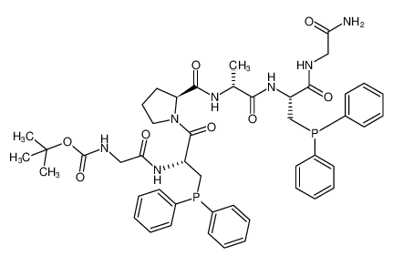 Glycinamide,N-[(1,1-dimethylethoxy)carbonyl]glycyl-3-(diphenylphosphino)-L-alanyl-L-prolyl-D-alanyl-3-(diphenylphosphino)-L-alanyl-_289899-52-1