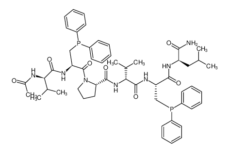 D-Leucinamide,N-acetyl-D-valyl-3-(diphenylphosphino)-L-alanyl-L-prolyl-D-valyl-3-(diphenylphosphino)-L-alanyl-_289899-74-7