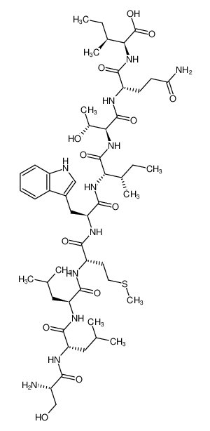 L-Isoleucine,L-seryl-L-leucyl-L-leucyl-L-methionyl-L-tryptophyl-L-isoleucyl-L-threonyl-L-glutaminyl-_289911-13-3