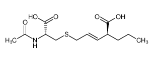 (S,E)-5-(((R)-2-acetamido-2-carboxyethyl)thio)-2-propylpent-3-enoic acid_289913-18-4