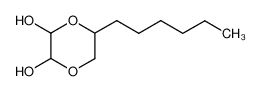 5-Hexyl-[1,4]dioxane-2,3-diol_28993-39-7