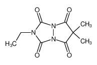 2-ethyl-6,6-dimethyl-pyrazolo[1,2-a][1,2,4]triazole-1,3,5,7-tetraone_28996-63-6