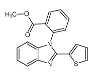 2-(2-Thiophen-2-yl-benzoimidazol-1-yl)-benzoic acid methyl ester_29003-11-0