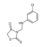 3-(3-chloro-anilinomethyl)-2-thioxo-thiazolidin-4-one_29004-47-5